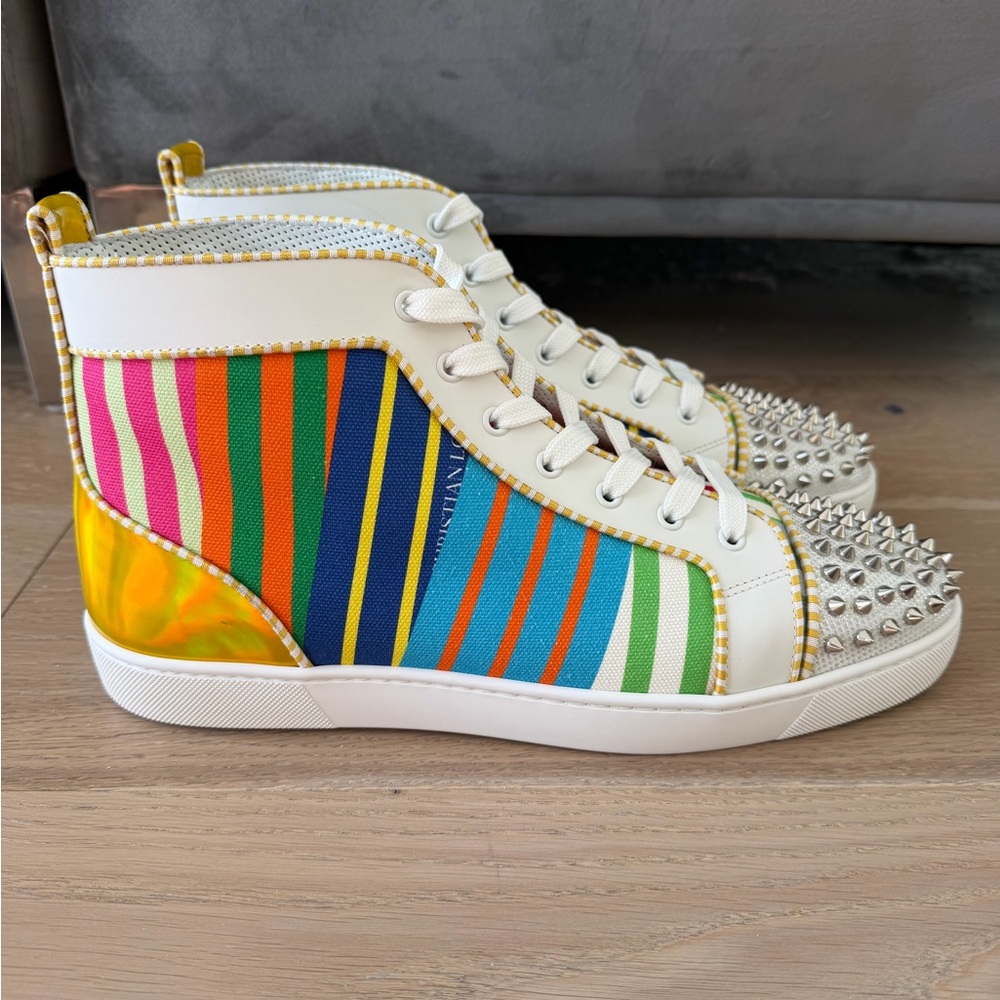Christian louboutin Louis orlato spike multicolor high top sz 45.5 12.5